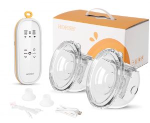 MCA Store - HOFISH Electric Portable Breast Pump Hands-Free Double Breast  Pumps with 3 Modes & 9 Levels Wearable Breast Pump with 28 MM Flange, 8009D