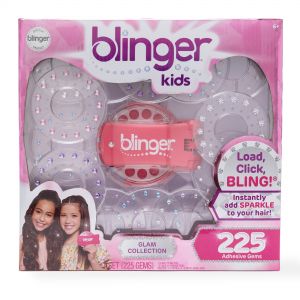 Blinger Kids Hair Styling Tool Starter Kit w/ 150 Rhinestones 