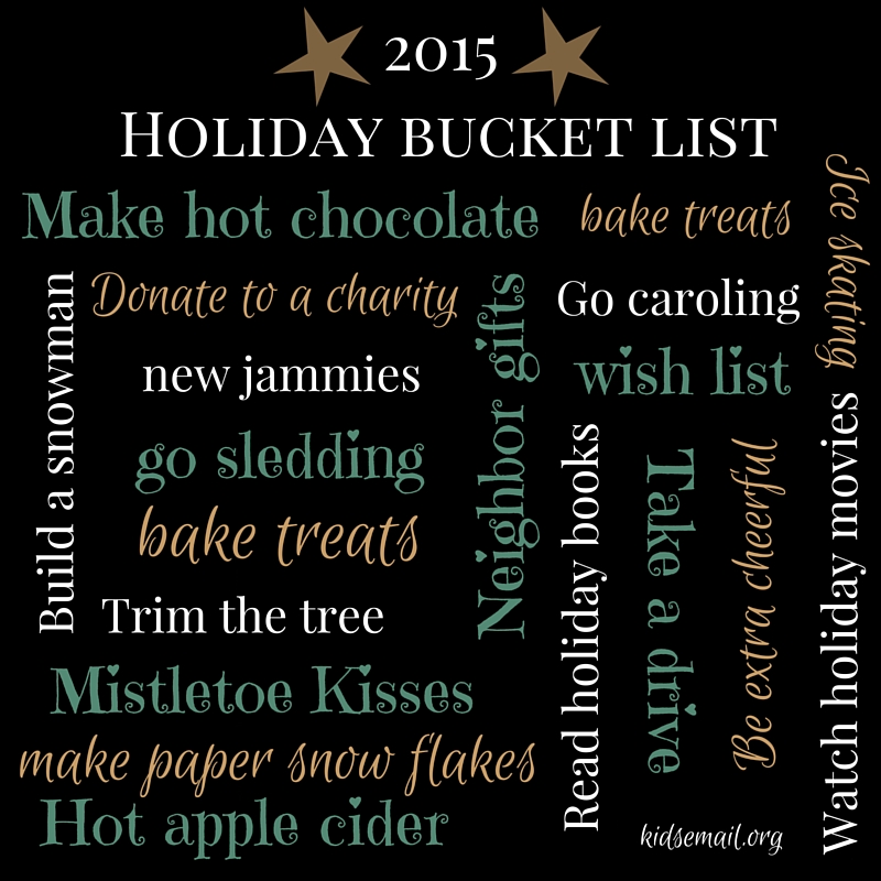Holiday bucket list1