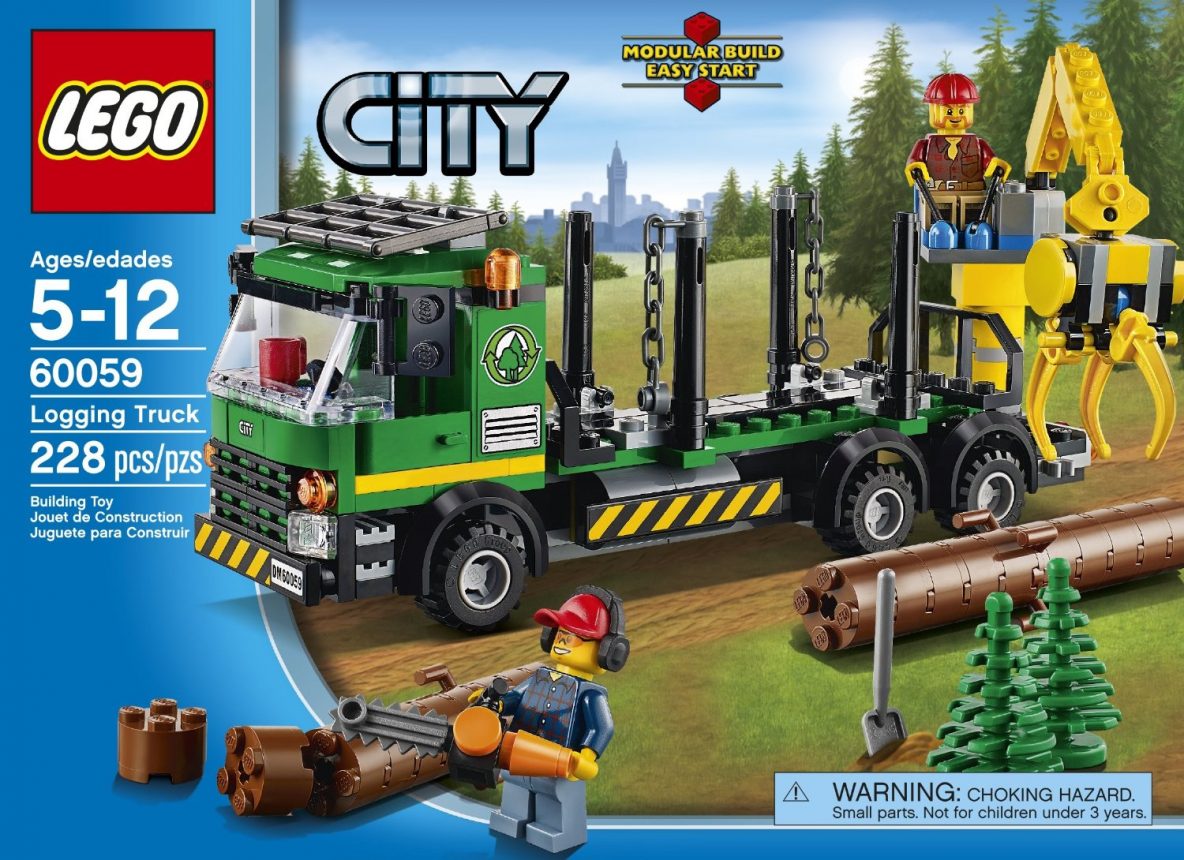 Lego Logging Truck (image)
