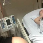 Big Sister Posts Hilarious Smiling Selfie While Little Sister is in Labor