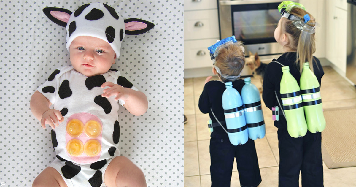 10 Creative Diy Children S Costumes - Diy Cow Costume For Baby Girl