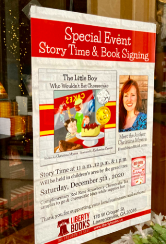 "The Little Boy Who Wouldn't Eat Cheesecake" Book Signing.