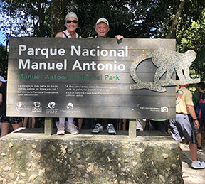 Lavelle & LeRoy at a National Park in Costa Rica.