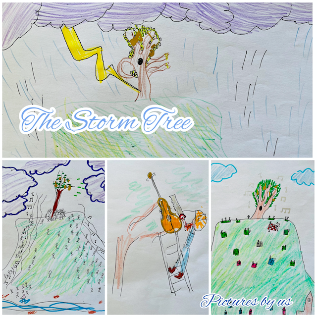 The inspiration behind the illustrations found within "The Storm Tree."