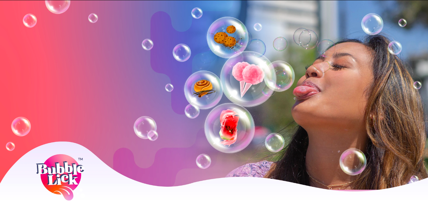 BubbleLick bubbles boast yummy flavors, creating excitement every time!