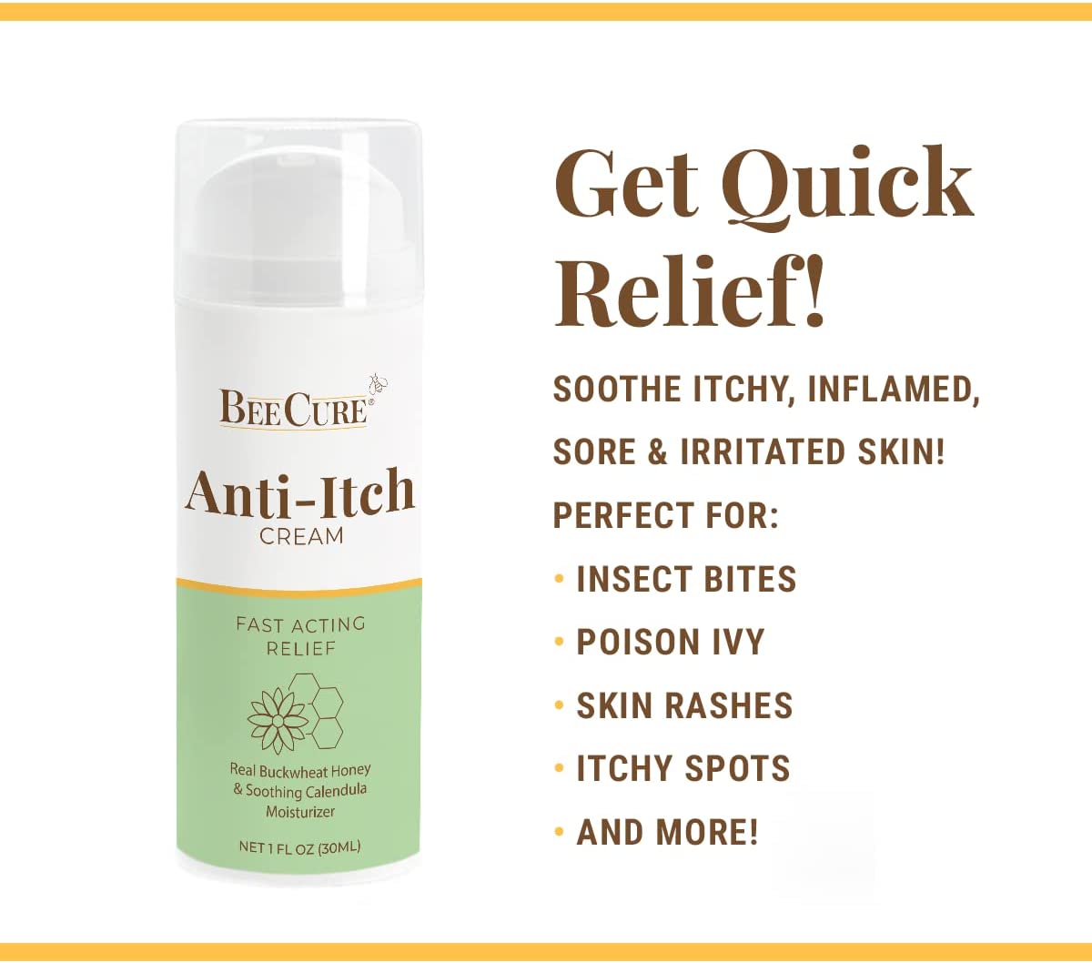Some of the many benefits offered by BeeCure Anti-Itch Lotion!