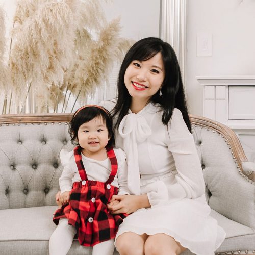 Mom's Choice Award-winning creator Serena Li with her daughter. 